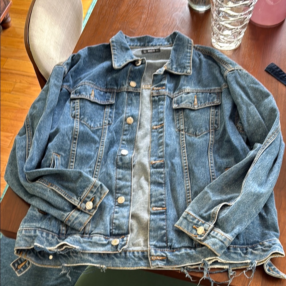 SHEIN Blue Jean Jacket